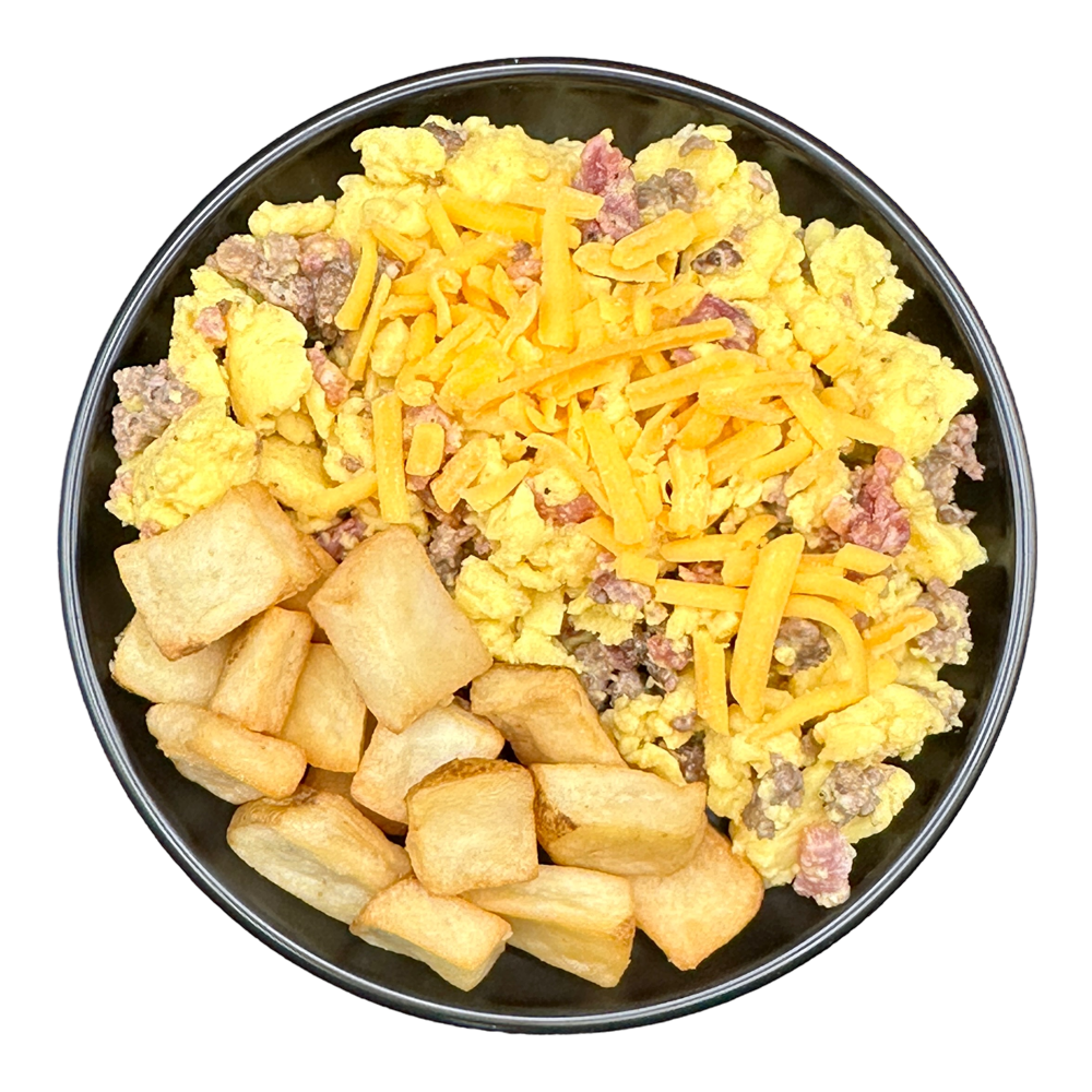 Bacon Cheeseburger Scramble (Extra Protein)