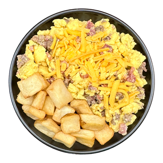 Bacon Cheeseburger Scramble (Extra Protein)