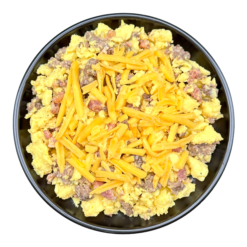 Bacon Cheeseburger Scramble (No Carb)