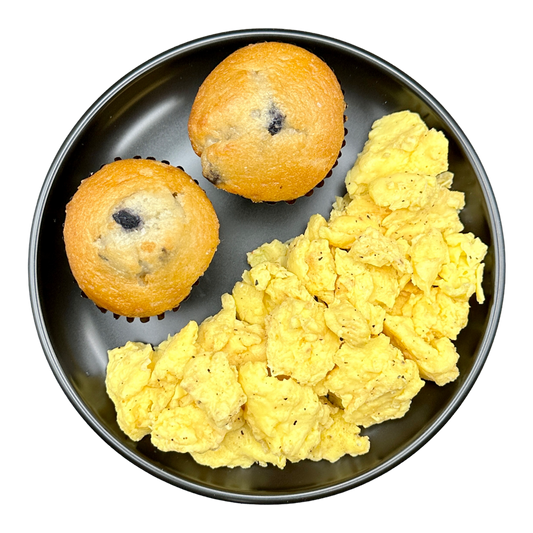 Blueberry Muffins & Eggs (Extra Protein)