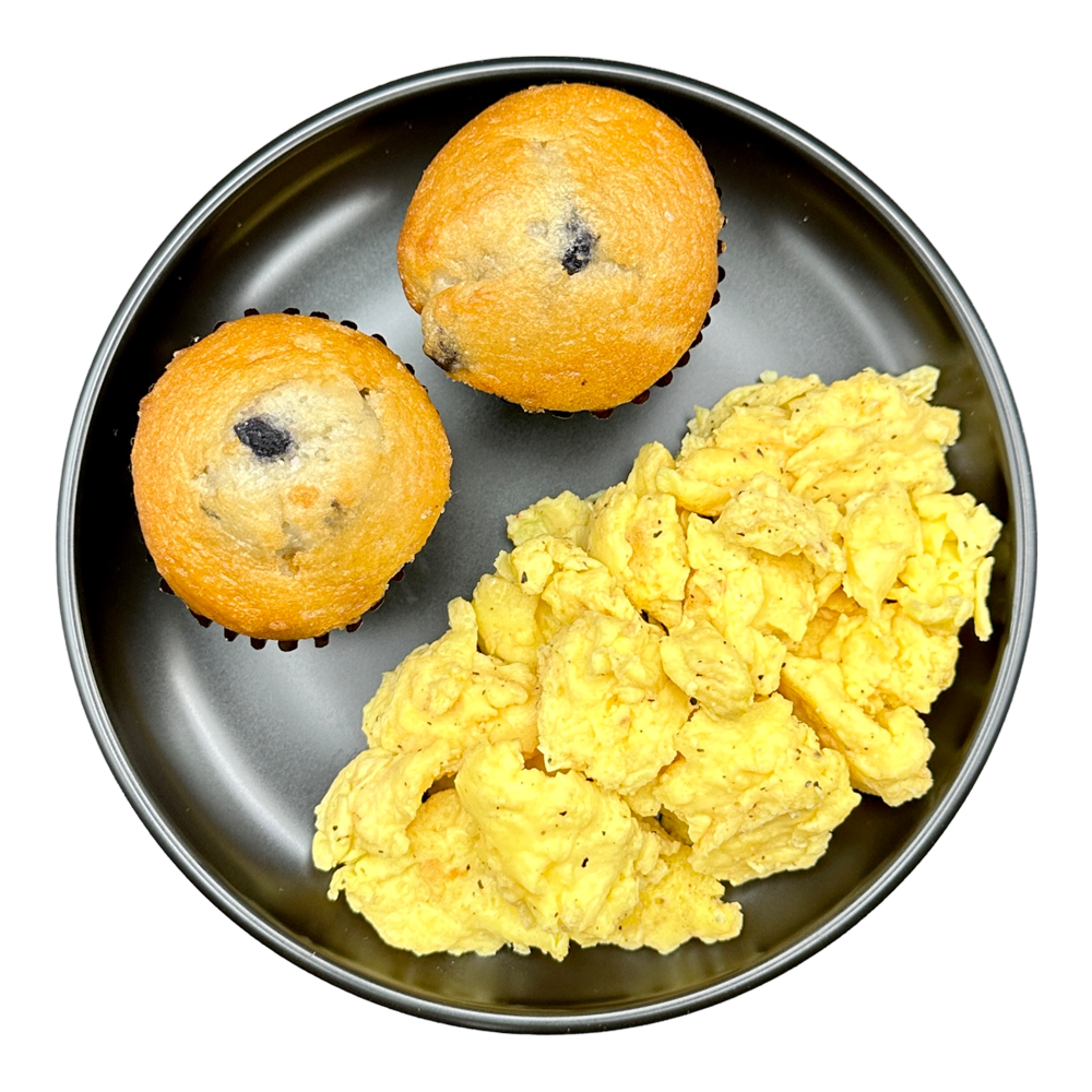 Blueberry Muffins & Eggs